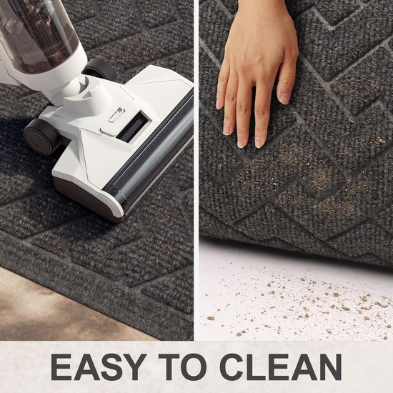 Unyqoos ® Stijlvolle Antislip Deurmat Voor Binnen En Buiten Met Hoog Absorptievermogen En Ontwerp 43 x 75 cm,