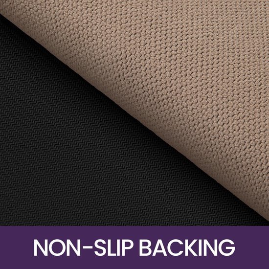 Unyqoos ® Absorberende en Antislip Deurmat voor Binnen en Buiten, 44 x 76 cm, Bruin