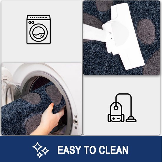 Unyqoos ® Absorberende Antislip Schoonloopmat voor Binnengebruik - 50 x 80 cm - Wasbaar en Waterdicht