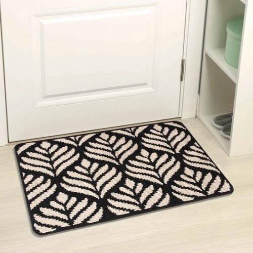 550x550-30576.jpg Unyqoos® Zwarte Vuilvang Deurmat voor Binnen en Buiten met Antislip en Wasbare Eigenschappen, 50 x 80 cm