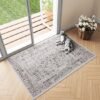 Unyqoos ® Zacht Wasbaar Vintage Tapijt met Antislip Achterkant voor Diverse Kamers, 60 x 90 cm