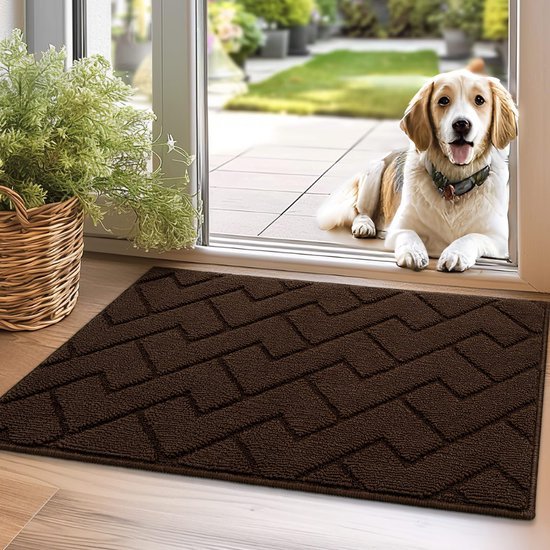 Unyqoos ® Hoogwaardige Wasbare Antislip Vuilvangmat voor Binnen en Buiten Gebruik - 50 x 80 cm