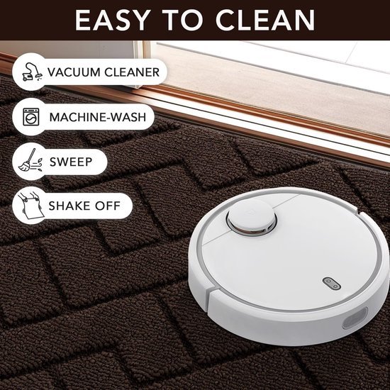 Unyqoos ® Hoogwaardige Wasbare Antislip Vuilvangmat voor Binnen en Buiten Gebruik - 50 x 80 cm