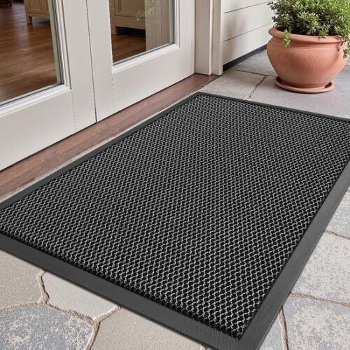 Unyqoos® Wasbare vuilvangmat voor binnen en buiten met antislip en elastisch ontwerp
