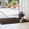 Unyqoos® Bruine deurmat voor binnengebruik met antislip en vuilvangfunctie 40x60 cm