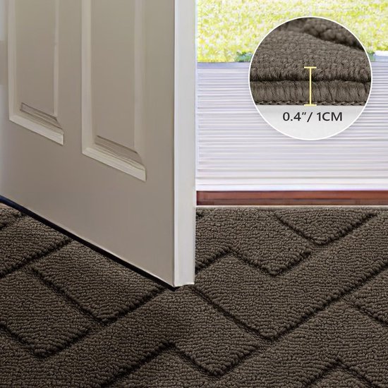Unyqoos® Veelzijdige Wasbare Antislip Deurmat voor Binnen en Buiten, Ideaal voor Entree en Patio