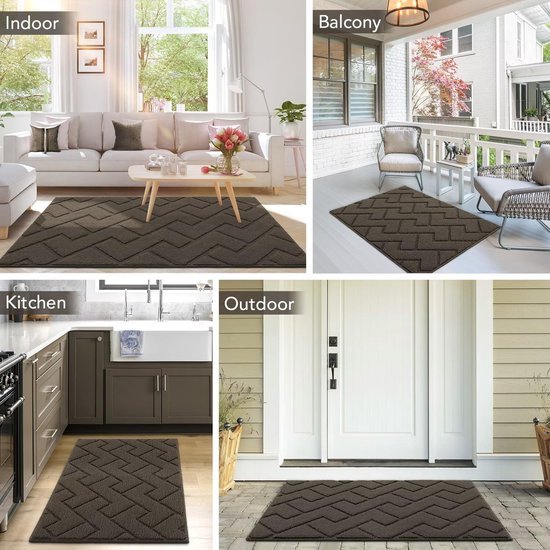 Unyqoos® Veelzijdige Wasbare Antislip Deurmat voor Binnen en Buiten, Ideaal voor Entree en Patio