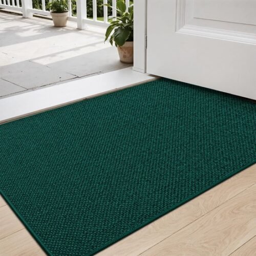 Unyqoos® Groene Antislip Vuilvangmat voor Binnen en Buiten 60x90 cm, Wasbaar en Slank Design