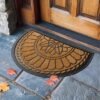 Unyqoos ® Veilige en Halfronde Antislip Deurmat voor Binnen en Buiten