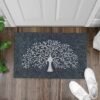 Unyqoos® Decoratieve en deurmat voor binnen en buiten met antislip laag, grijs, 45**70 cm