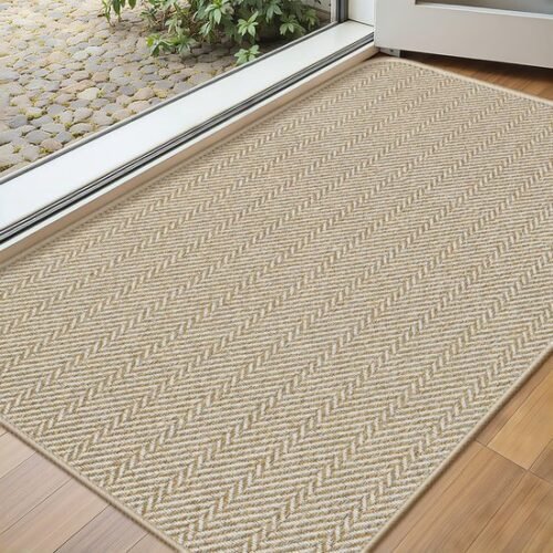 Unyqoos® Dunne en deurmat voor binnen met anti-slip en wasbare eigenschappen