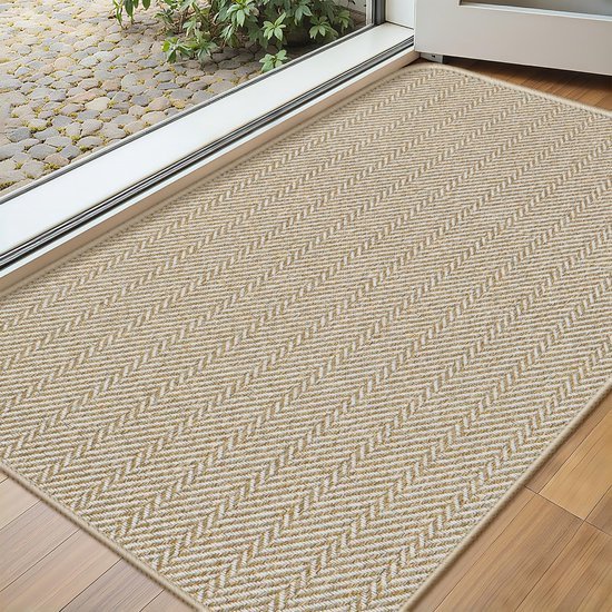 Unyqoos® Dunne en deurmat voor binnen met anti-slip en wasbare eigenschappen