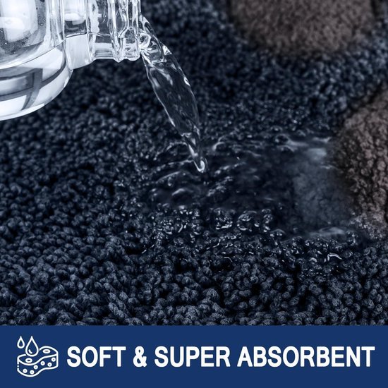 Unyqoos® Wasbare Absorberende Deurmat voor Binnengebruik, Antislip, Ideaal voor Entree en Natte Poten