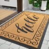 Unyqoos® Weerbestendige en antislip deurmat voor buiten en binnen, vuilvangmat 75 x 43 cm in geel