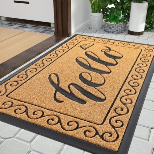 550x550-30837.jpg Unyqoos® Weerbestendige en antislip deurmat voor buiten en binnen, vuilvangmat 75 x 43 cm in geel