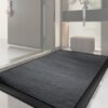 Unyqoos® Grijze antislip deurmat voor binnen en buiten, wasbaar en weerbestendig