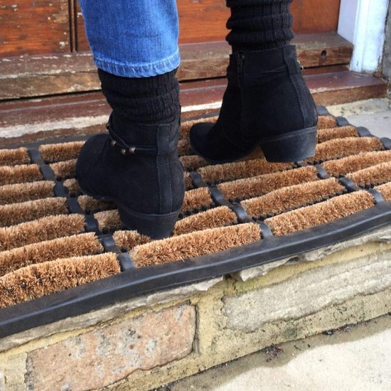 Unyqoos® en Antislip Deurmat voor Buiten van Kokosvezel en Rubber