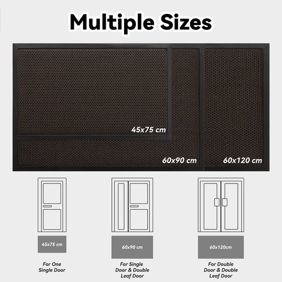 550x550-30904.jpg Unyqoos® Wasbare antislip deurmat voor binnen en buiten, vuilafstotend en weerbestendig