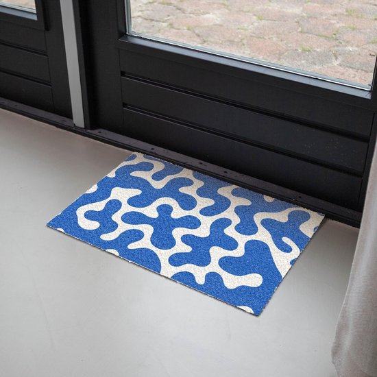 550x550-30916.jpg Unyqoos® Stijlvolle en deurmat voor binnen en buiten met abstracte blauwe golven
