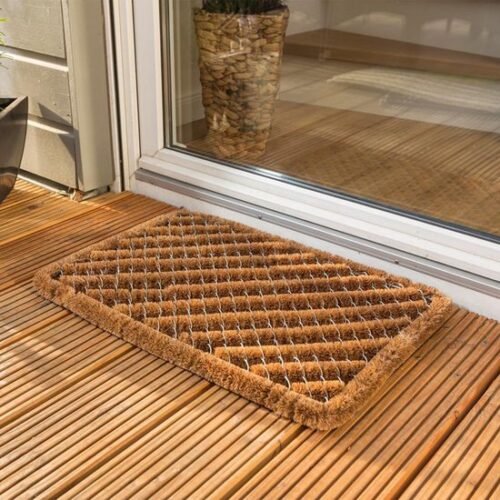 Unyqoos® Weerbestendige kokosvezel deurmat voor buiten met borsteleffect 40 x 60 cm