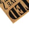 Unyqoos® deurmat met kokosvezels en antislip onderzijde voor thuisgebruik