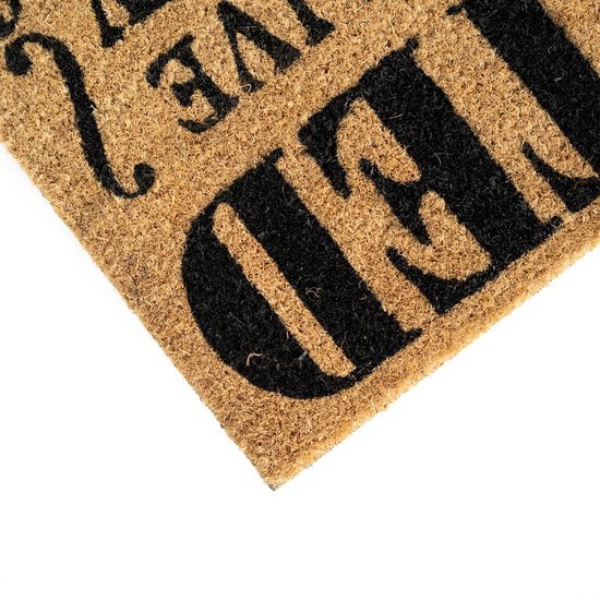 Unyqoos® deurmat met kokosvezels en antislip onderzijde voor thuisgebruik