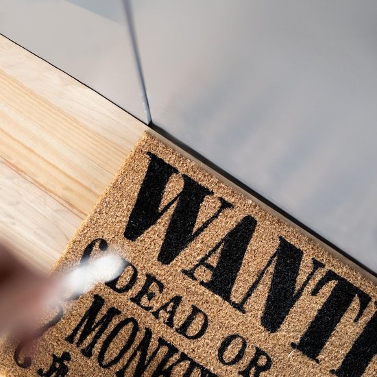 Unyqoos® deurmat met kokosvezels en antislip onderzijde voor thuisgebruik