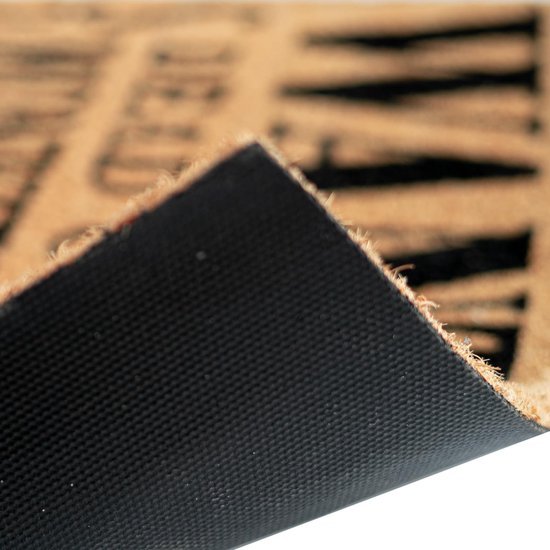 Unyqoos® deurmat met kokosvezels en antislip onderzijde voor thuisgebruik