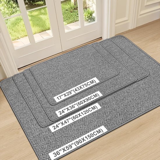 Unyqoos® Wasbare en slijtvaste binnenmat met antislip voor entree en hal
