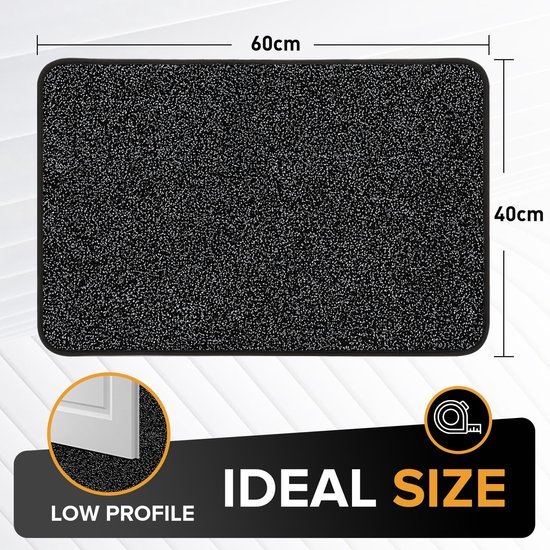 Unyqoos® Absorberende antislip deurmat voor binnen, ideaal voor entree en achterdeur