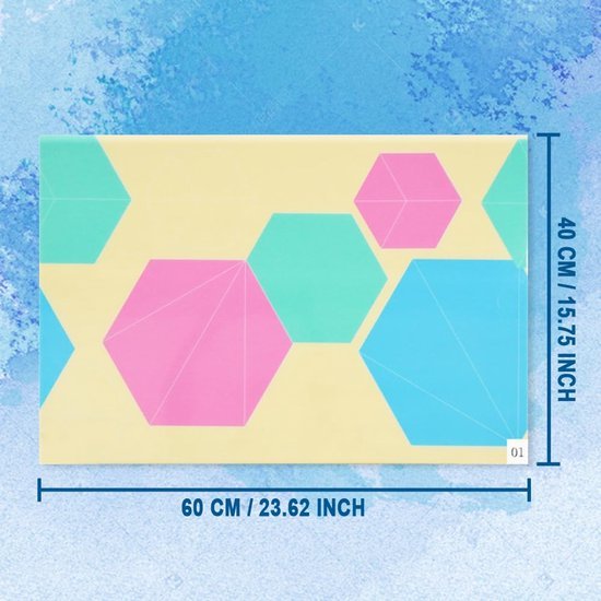 Unyqoos® Antibacteriële deurmat met 60 lagen voor binnengebruik en huisdieren