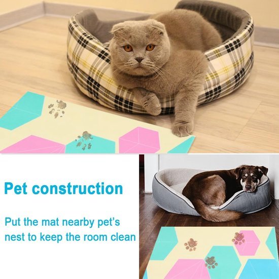 Unyqoos® Antibacteriële deurmat met 60 lagen voor binnengebruik en huisdieren