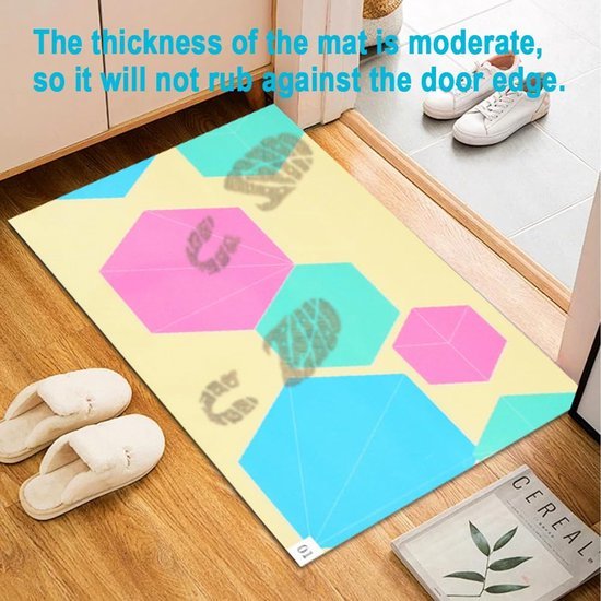 Unyqoos® Antibacteriële deurmat met 60 lagen voor binnengebruik en huisdieren