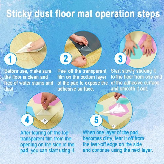 Unyqoos® Antibacteriële deurmat met 60 lagen voor binnengebruik en huisdieren