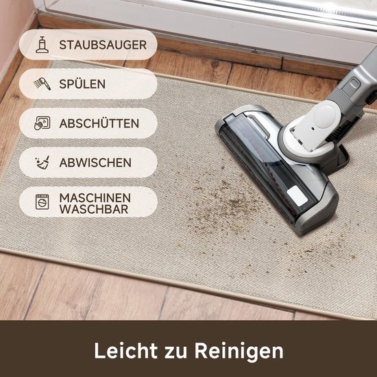 550x550-31116.jpg Unyqoos® Wasbare antislip deurmat voor binnen en buiten, 43,5 x 75 cm, beige,