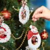 Unyqoos ® Unieke Fotolijst Hangers voor Kerstboom - Set van 6 Decoratieve Fotohouders