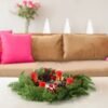 Unyqoos ® Kerst Adventskrans Met Realistische Decoraties Voor Feestelijke Tafeldecoratie