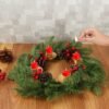 Unyqoos ® Kerst Adventskrans Met Realistische Decoraties Voor Feestelijke Tafeldecoratie