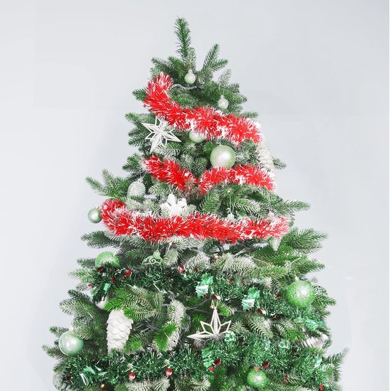 Unyqoos ® Kleurrijke Kerstslingers voor Binnen- en Buitenversiering met Hulstbessen