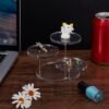 Unyqoos ® Transparante Drie-Lagen Displaystandaard voor Sieraden en Verzamelobjecten