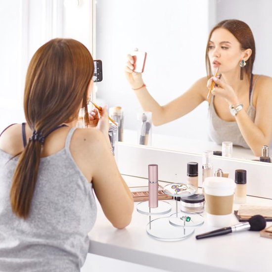 Unyqoos ® Transparante Drie-Lagen Displaystandaard voor Sieraden en Verzamelobjecten