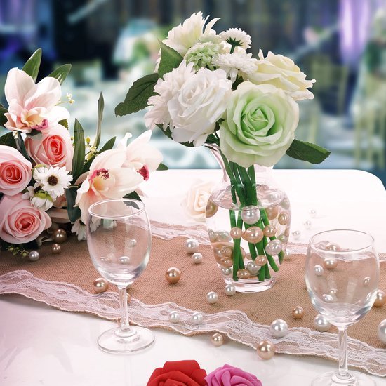 Unyqoos ® Elegante Decoratieve Kunstkralen Set voor Bruiloften en Feestelijke Tafeldecoratie - 120 Stuks