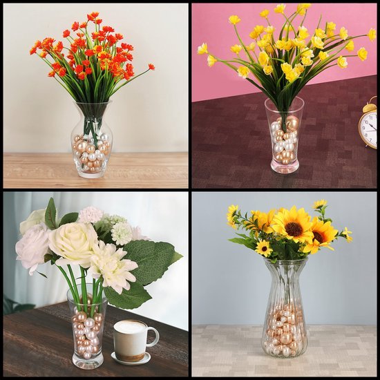 Unyqoos ® Elegante Decoratieve Kunstkralen Set voor Bruiloften en Feestelijke Tafeldecoratie - 120 Stuks