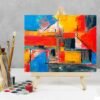 Unyqoos ® Multifunctionele Houten Tafelezels voor Kunst en Fotopresentaties - Set van 4 Stuks