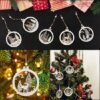 Unyqoos ® Houten Kerstdecoratie Set van 5 Stuks met Lasergesneden Ontwerpen voor Feestelijke Versiering