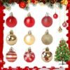 550x550-31320.jpg Unyqoos® Set van 50 onbreekbare kerstballen van kunststof voor binnen en buiten