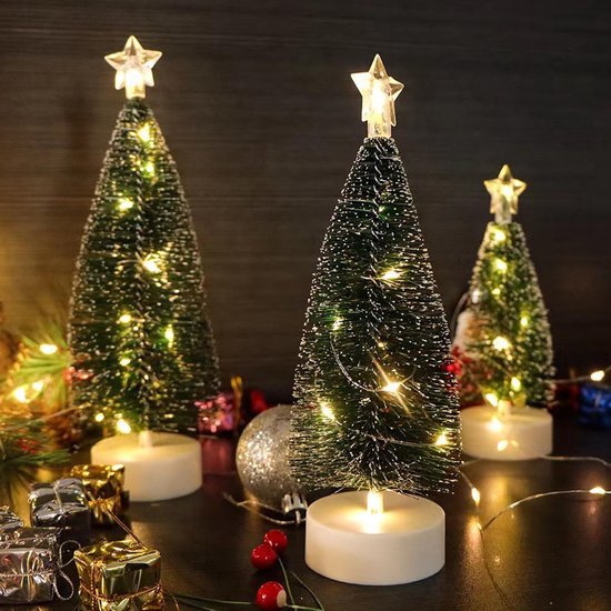 550x550-31332.jpg Unyqoos® Set van drie sfeervolle mini-kerstbomen met ledverlichting voor feestelijke decoratie