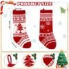 Unyqoos® Festelijke kerstkousen set met rode en witte motieven voor decoratie