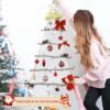 Unyqoos® Houten wanddecoratie kerstboomvorm met decoratieve ster voor feestelijke sfeer