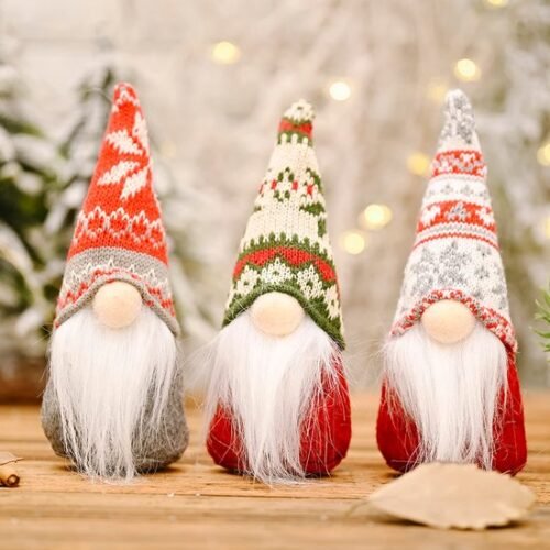 Unyqoos® Decoratieve Pluche Kerstgnomen voor Binnen en Buiten Gebruik